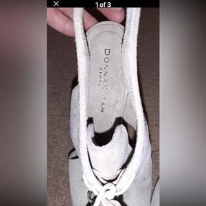 Grey Donna Karan Wedges